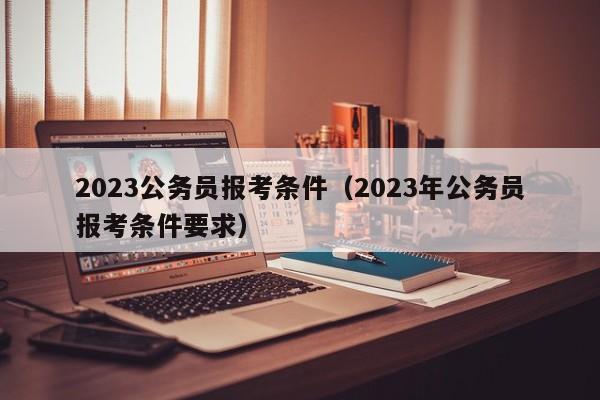 2023公务员报考条件（2023年公务员报考条件要求）