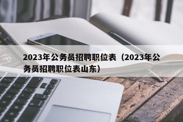 2023年公务员招聘职位表（2023年公务员招聘职位表山东）