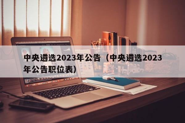 中央遴选2023年公告（中央遴选2023年公告职位表）